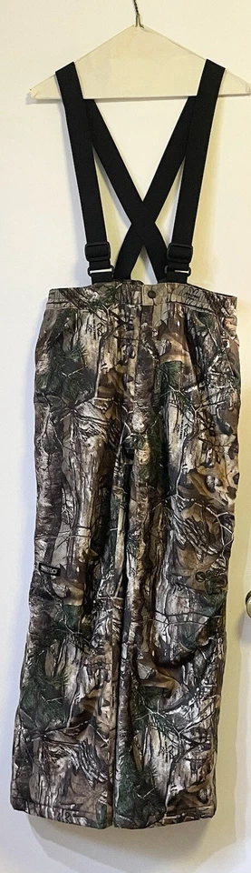 Gander Mountain Camo Pants Suspenders Boys Large Realtree TecH2O Hunting Camp - Изображение 1 из 4