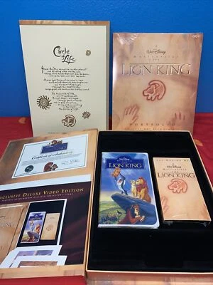 Walt Disney Masterpiece Lion King Exclusive Deluxe VHS Video Edition COA Litho - Image 1 of 2
