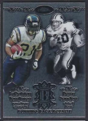 2007 TOPPS CHROME RUNNING BACK ROYALTY LADAINIAN TOMLINSON, BARRY SANDERS - Image 1 of 2