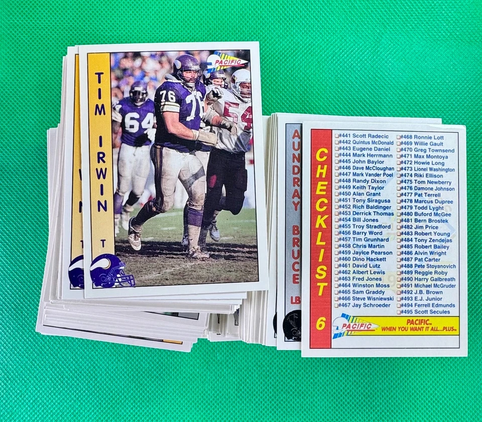 1992 Pacific Football - Finish Your Set - You Pick - Image 1 of 1