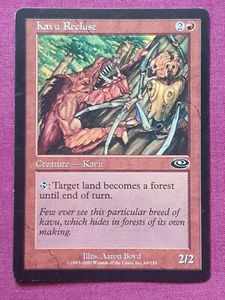 Magic The Gathering PLANESHIFT KAVU RECLUSE red card MTG - Picture 1 of 2