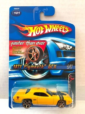 Hot Wheels FASTER THAN EVER FTE - 1971 Plymouth GTX - 2005 Muscle Mania #101 Foto 1 de 4