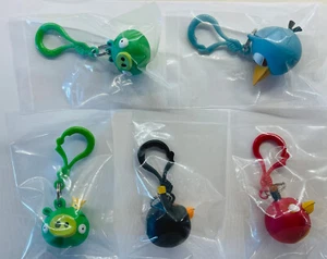 Raro Lote de 5 Llaveros Angry Birds #1 (Rovio Oficial)(2009-2012) + Bolsas Selladas - Imagen 1 de 6
