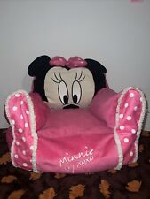 Disney Minnie Mouse Kids Figural Bean Bag Chair with Sherpa Trimming