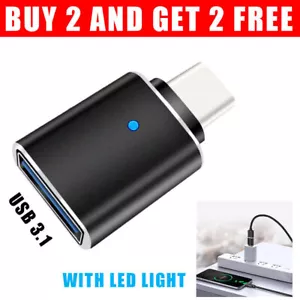 Adaptador convertidor Fit Google Pixel 8a 7a 8 7 6 Pro 5 4 LED tipo C macho a USB A - Imagen 1 de 9