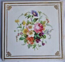 MINTONS HAND PAINTED PORCELAIN PLAQUE. C 1874.