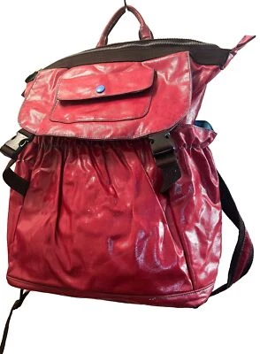 MOCHILA URBANA JUNKET BOLSA PARA PORTÁTIL MULTI BOLSILLOS ROSA LONA RECUBIERTA CREMALLERA Foto 1 de 4