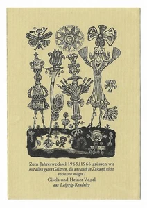 HEINER VOGEL: Neujahrsgraphik P. F. 1966 - Imagen 1 de 1