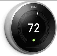 Nest 3rd Generation Learning Stainless Steel Programmable Thermostat
