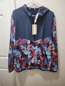NEW Tommy Bahama Island Zone Men Pullover L Techno Flora Popover Floral Light - Picture 1 of 4