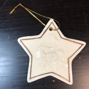 Virgen María y Niño Jesús Estrella Ornamento Estrella - Imagen 1 de 4