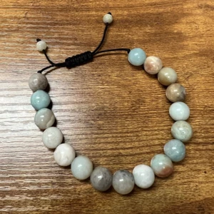 Amazonite Bracelet Beaded 10mm, Adjustable String! - Picture 1 of 4