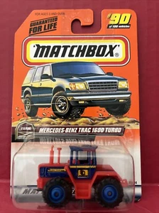 Matchbox 1999 Farm Series #90 Mercedes Trac 1600 Turbo Blue/Red - Picture 1 of 6