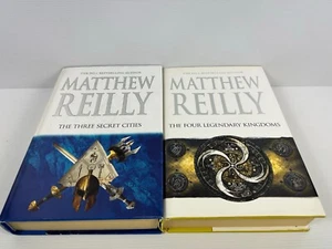 Matthew Reilly Hardcove books x 2 the 3 secret cities & the 4 legendary king lot - Picture 1 of 12