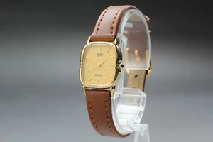 Vintage 1983 Exc+5 Seiko Exceline 1221-5250 Gold Quartz Women's Watch From JAPAN - Picture 1 of 10