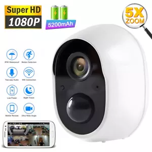 Telecamera IP di sicurezza WiFi a batteria 1080P wireless casa esterno ricaricabile - Foto 1 di 26