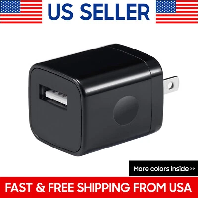 USB Wall Charger Power Adapter Plug Home Travel Charger For iPhone XR X 8 7 6 SE - Image 1 of 4