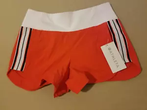 Womens New Athleta Shorts 6 Red Athletic Gym Workout - Picture 1 of 5