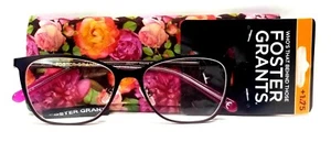 Foster Grant Women's Reyna Wine Reading Glasses with Soft Case ~ Choose Strength - Picture 1 of 2