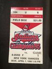 1996 Derek Jeter 1St Hr New York Ny Yankees V Cleveland Indians Gm 1 Ticket Stub