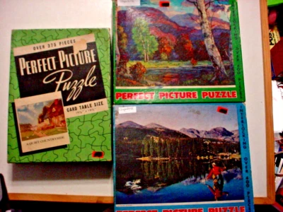 (3) Vintage 1960's Picture Perfect Jigsaw Puzzles- Complete - Image 1 of 4