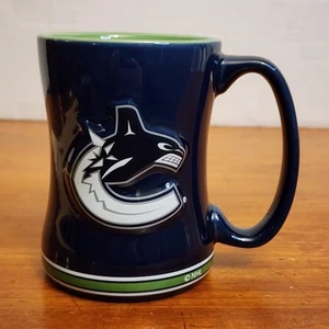 NUEVA Taza de Hockey Vancouver Canucks Licencia Oficial NHL 14OZ Esculpida Mango C - Imagen 1 de 8
