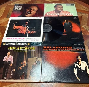 6 BELAFONTE LPS LOT ~ 1 GERMANY 1 SEALED, BOTH CARNEGIE HALL / Folk World Pop - Imagen 1 de 1
