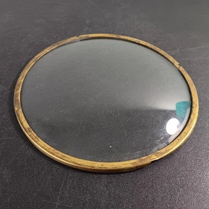 1926 Gilbert Manteluhr konvexe Glaszifferblattabdeckung, Ring 6" Durchmesser, Glas 5 13/16" - Bild 1 von 8