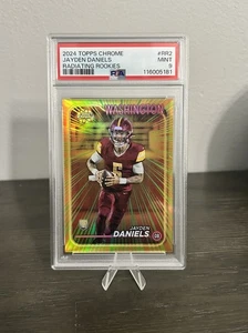 2024 Topps Chrome Jayden Daniels #RR2 Radiating Rookies Case Hit PSA 9 Low Pop - Picture 1 of 2