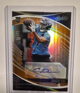 Chimere Dike Panini Absolute #113 Signature Rookie Spectrum Orange/50 - Imagen 1 de 2