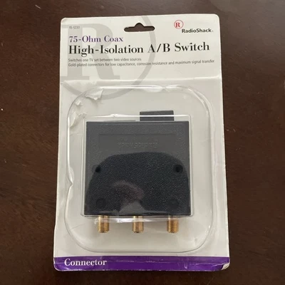 Radio Shack 15-1233 75-Ohm Coax High-Isolation A/B Switch New, But Opened - Image 1 of 4