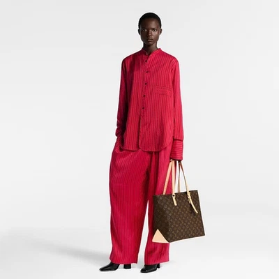 Louis Vuitton Leather Monogram Canvas Luco Tote Bag Brown - Image 1 of 4