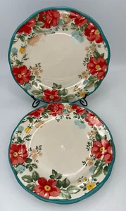 Pioneer Woman floral 10 1/2" dinner plates set of 4 - Picture 1 of 10