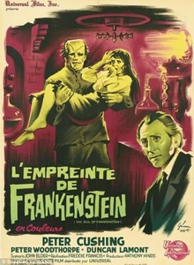 Bride of Frankenstein VINTAGE HORROR MOVIE POSTER A2 CANVAS PRINT 16"X 24" - Picture 1 of 1