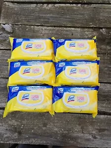 6 Packs LYSOL Disinfecting Wipes Lemon & Lime 80 Each - Picture 1 of 2