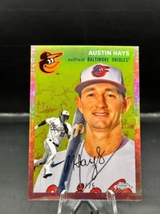 2023 Chrome Platinum Anni - Austin Hays RC - Pltnm Toile/Rose Gold 49/75 - 224  - Bild 1 von 2