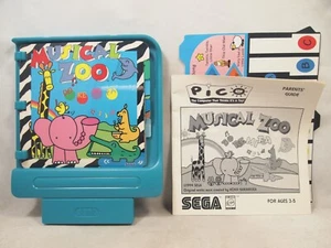 Musical Zoo (Sega Pico) Authentic Storyware Cart Manual Piano Overlay Only - Picture 1 of 11