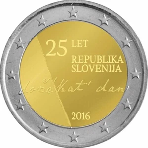SLOVENIA 2016 - 2 EURO COMMEMORATIVO INDIPENDENZA FDC- UNC - Foto 1 di 1