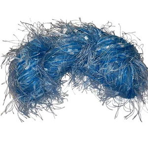 Kollage SPLENDOR Mohair Viscose Aran-Bulky Feathery Multi-Textured Yarn Blue $38 - Picture 1 of 8