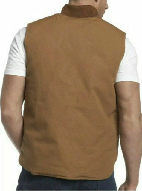 Carhartt Men's Arctic-Quilt Lined Duck Vest - Brown, XL