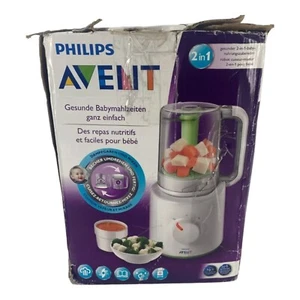 Philips AVENT SCF870/20 Gesunder 2-in-1- Babynahrungszubereiter Mixer Dampfgarer - Bild 1 von 8