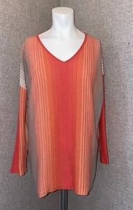 Chico’s Damen Baumwolle Viskose Langarm Pullover Bluse Größe 2 EUC - Bild 1 von 9