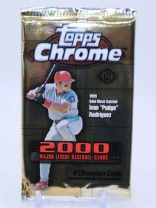 2000 Topps Chrome Series 2 Baseball Hobby Pack (4 Cards) - Picture 1 of 3