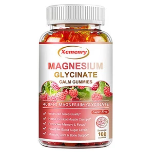 Magnesiumglycinat 400mg Gummis - Muskel, Schlaf Unterstützung Linderung Stress & Angst - Bild 1 von 13