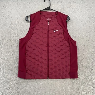 Nike Aeroloft Chaleco Mujer Grande Correr Granate Plumón de Ganso Therma-FIT ADV Repeler Foto 1 de 4