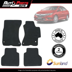 Charcoal Floor Mats 4 Piece For Honda City GM6 2014 2015 2016 2017 2018 - 2020* - Picture 1 of 2