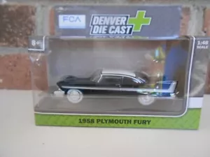 Menard O Scale #279-9236 1958 Plymouth Fury bianco e nero - Foto 1 di 6