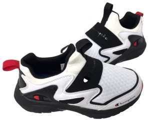 Champion Youth Boy's Gameness Slip On Sneakers Wht/Blk Size:12 #CA100212Y 165L - Picture 1 of 5