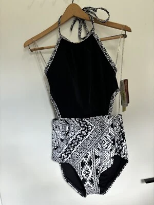 NUEVO Coco Rave Una Pieza Mediano Blanco y Negro Azteca 34 B/C Taza M Tazas Moldeadas Foto 1 de 4