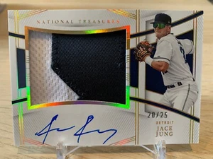 2023 National Treasures rc patch auto JACE JUNG #ed 20/25! Detroit Tigers - Picture 1 of 2